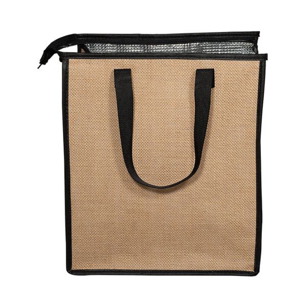 Jute Lunch Cooler Tote Bag Thumbnail
