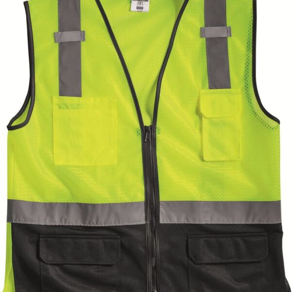 Black Bottom Mesh Class 2 Vest Thumbnail