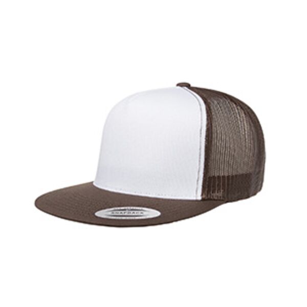 Adult Trucker with White Front Panel Cap Thumbnail