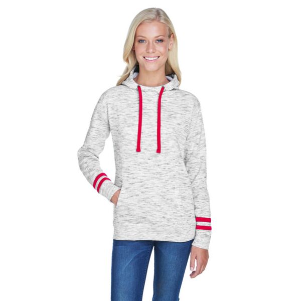 Ladies' Melange Scuba Neck Sweatshirt Thumbnail
