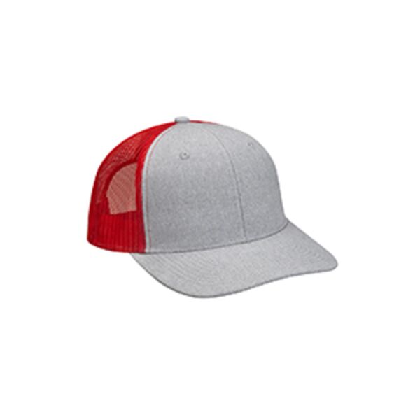 Heather Woven/Soft Mesh Trucker Style Cap Thumbnail