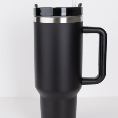 Decoratable RoadSip Stainless Steel Tumbler with Handle and Sip 40 oz. Thumbnail